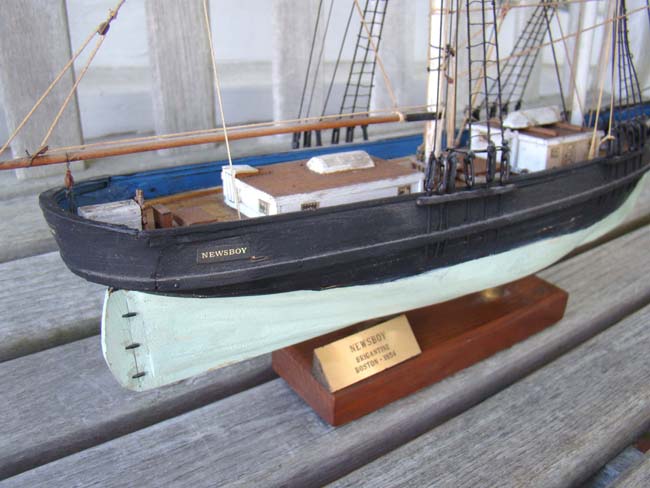 A model of the Brigantine NEWSBOY built in Maine in 1854 — image 2
